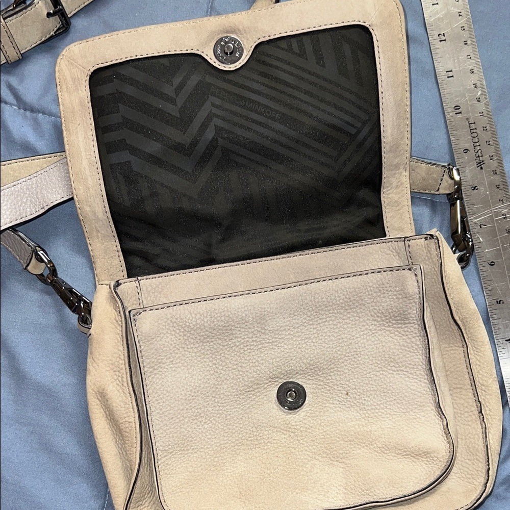 Rebecca Minkoff Grey Studded Crossbody Bag - Picture 3 of 6